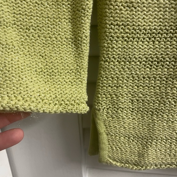 Tommy Bahama Key Lime Green Perfect Summer Sweater 90/10 Cotton-Nylon. XS - Picture 3 of 5